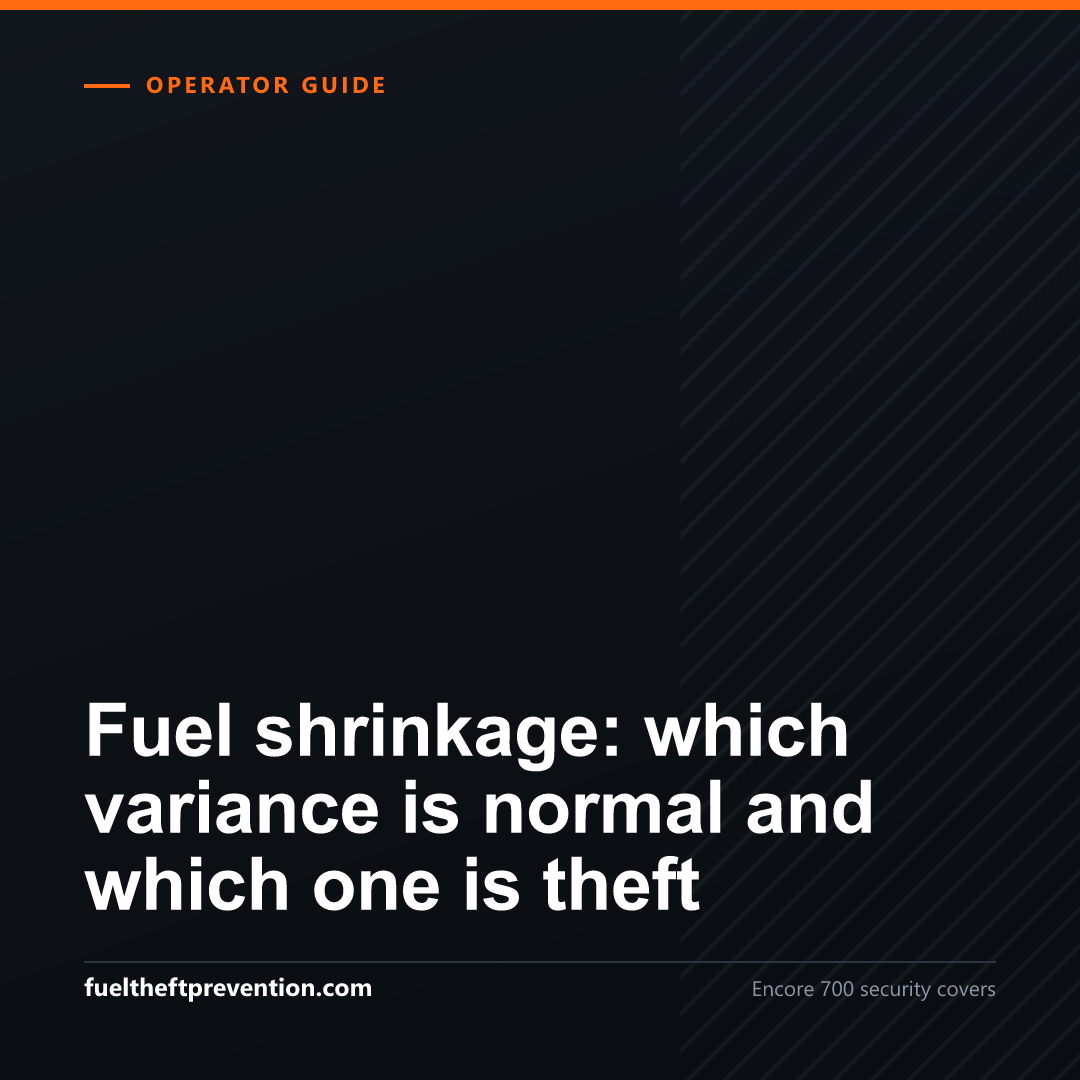 Square social image for: Fuel shrinkage: which variance is normal and which one is theft