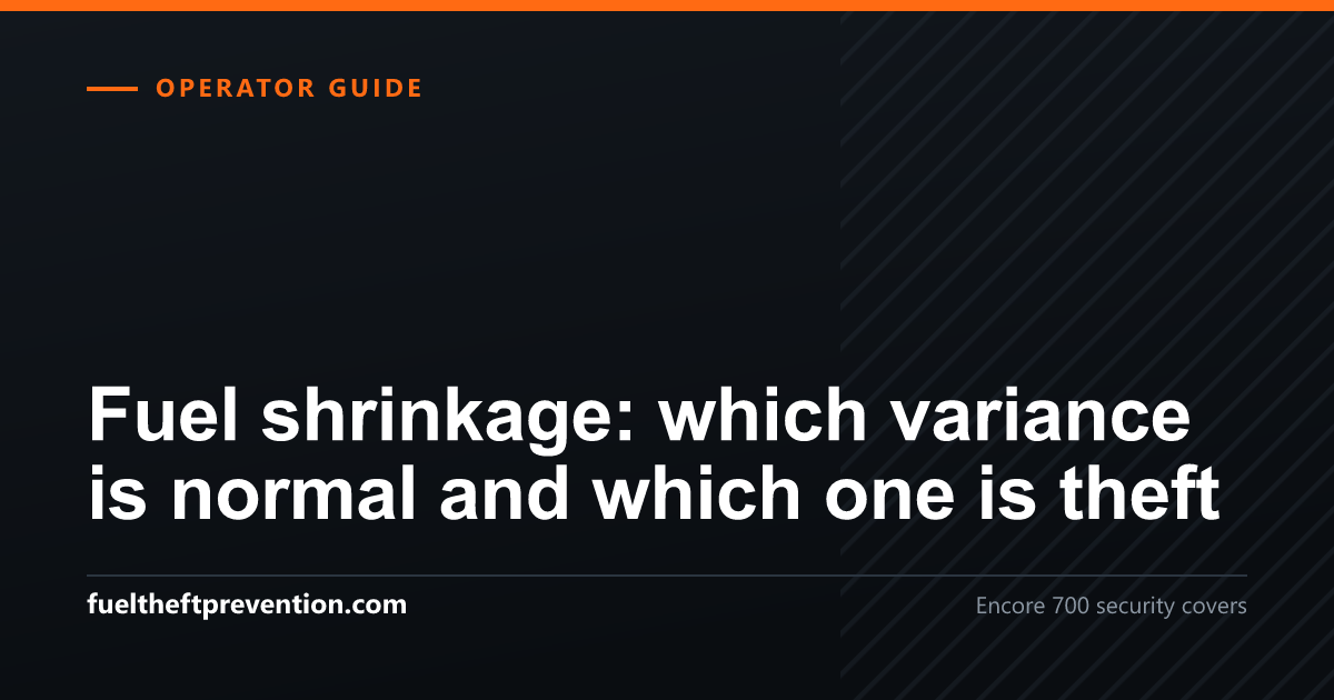 Social preview image for: Fuel shrinkage: which variance is normal and which one is theft